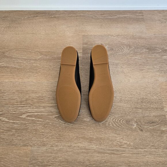 Quince Italian Leather Glove Ballet Flats Size 7.5 Blck Nappa Leather New in Box - Picture 13 of 15